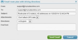 Email-route-plan
