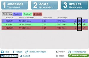 Email routes