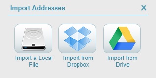 Import a file with your contacts list and plan a route ...