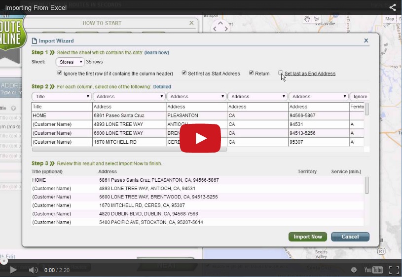 Importing from Excel-Video