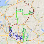 Multi-Routes: 10 Stops Per Route 70% Deviation