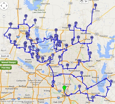 Environmentally responsible route planning