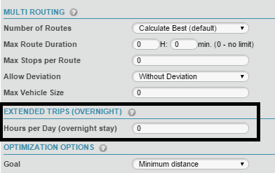 Extended Trips-Multiple Days Route
