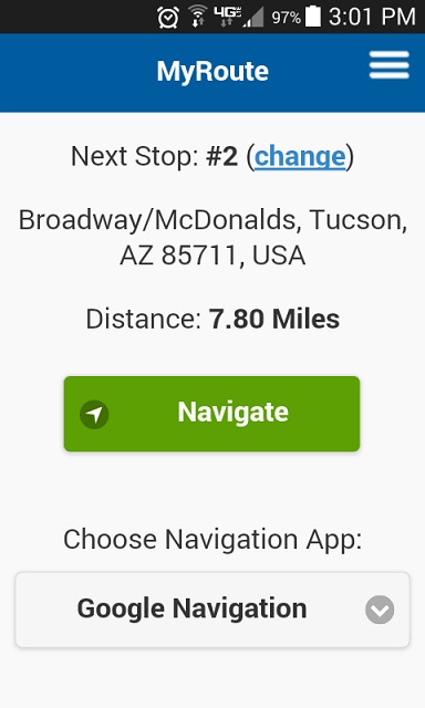 MyRoute app Navigation Assistant