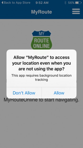 Allow Access to your location