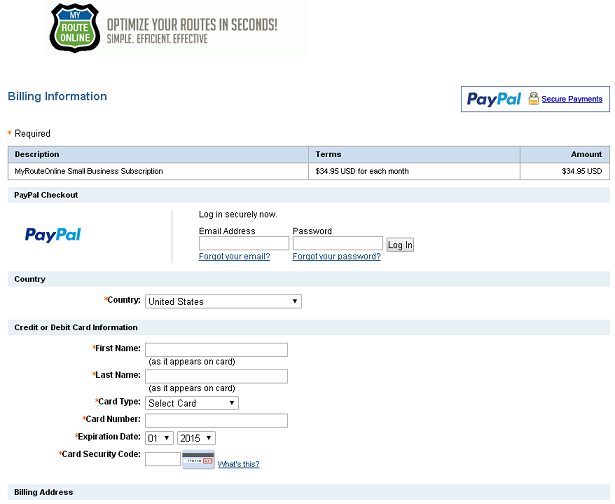 PayPal account