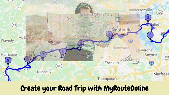 mapping a road trip with multiple stops