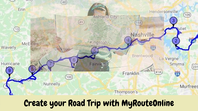 Multiple Stops Road Trip Planner MyRouteOnline