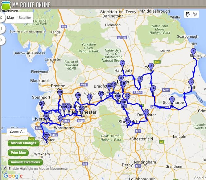 road trip map planner uk