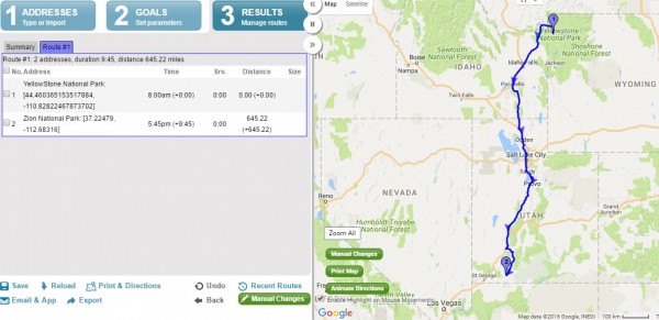 National Parks Route