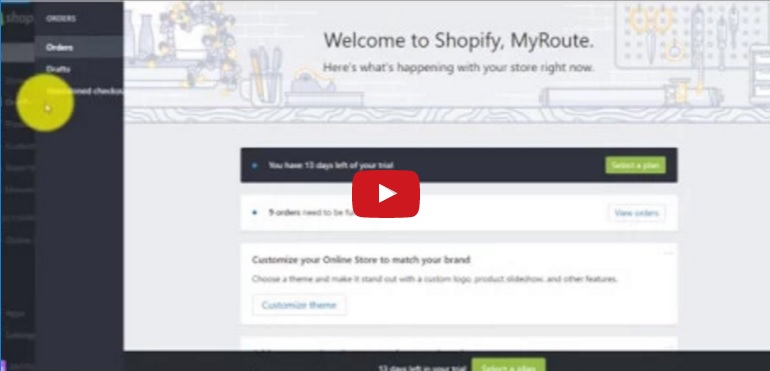 How to use MyRouteOnline with Shopify