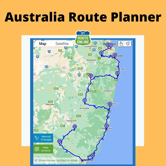Australia Route Planner