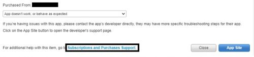 Subscriptions and Purchases Support