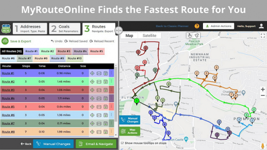 MyRouteOnline Finds the Fastest Route