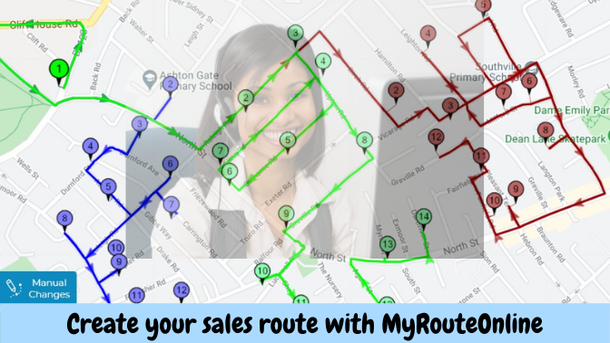 Create your sales route with MyRouteOnline