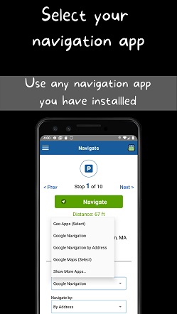 Select your navigation app