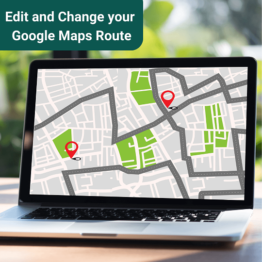 Edit and change a route on Google Maps