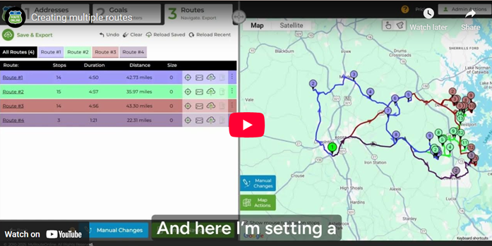 Creating multiple routes